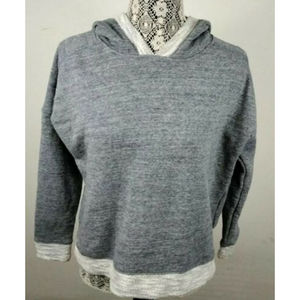 Old Navy Women's Sweatshirt Hoodie Heather Gray Size Medium